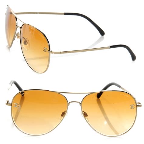 chanel titanium aviator sunglasses